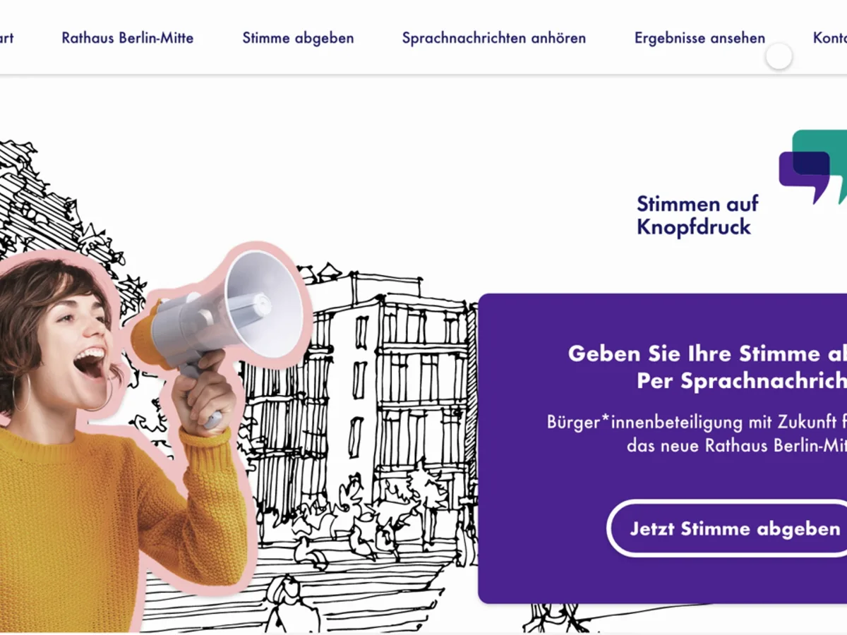 Stimmen auf Knopfdruck